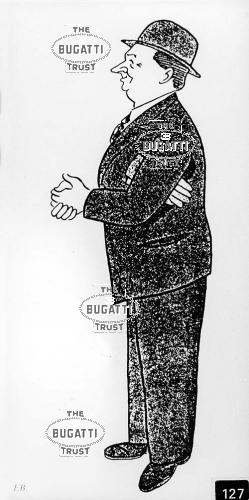 127. Cartoon of Ettore Bugatti by Fabrès