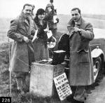 226. Jean Bugatti with Lidia Bugatti and Col. Giles
