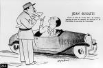 244. Cartoon of Jean Bugatti by O Fabrès
