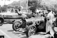 114. Type 51 Monaco Grand Prix, 23 April 1933, start of race Car 20: M Lehoux