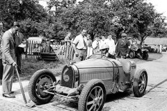 204. Type 51 BOC Club Car on the start line at Prescott, 1939, R Shakspeare. Photograph taken by Jean Bugatti