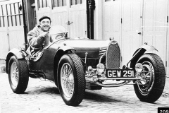 209. Type 51, Reg GEW 291 BOC Club car after repairs (R O Ayrton) fitted with Ford engine, E Charles (owner) behind the wheel
