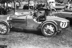 275A. Type 51, Chassis # 51140, Reg OMP 7 Prescott, 22 May 1955, Car 77: Ted Robins,