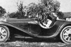 38A. Type 55, Chassis # 55223, Reg. AUL 23 Monica Whincop, c. 1938/39. Grand Sport model 1932-1935.