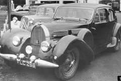 19. Type 57, Chassis # 57709, Reg. FLC 298, Galibier Ex- J H Bartlett, Berline Saloon. 'For Sale' at Halfway Garage. September 1957