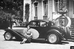 30. Type 57, Ventoux Lidia Bugatti - 1935. Ventoux in front of Chateau St Jean, Molsheim