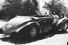 111. Type 57, Chassis # 57712, Reg. FLF 3, Stelvio T.A. Roberts 1939 T.57. Photos taken around 1950.