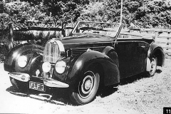 112. Type 57, Chassis # 57712, Reg. FLF 3, Stelvio T.A. Roberts 1939 T.57. Photos taken around 1950.