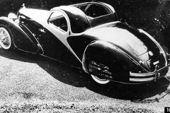 163. Type 57, Atalante Coupe Eary coupe fitted with defensive rear bumper, with "bureau" top roof.