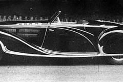 247. Type 57, Chassis # 57749, Saoutchik Convertible Coupe 2-seater, Saoutchik. Foward mounted radiator.