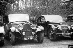 250. Type 57, Chassis # 57142, Reg. BGH 716, James Young, Chassis # 57739, Reg. FUW 180, Figoni & Falaschi Prescott opening meeting, 1950. Owners W.G. Battersby and A. Michaelo  Date: 14/06/06 Fu