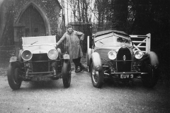 250A Type 57, Chassis # 57316, Reg. EUV 9, Bertelli Note the hood arrangement particularly where it is attached to the top of the windscreen.