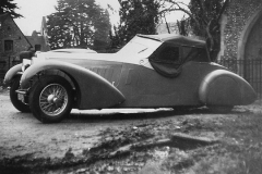 251A Type 57, Chassis # 57316, Reg. EUV 9, Bertelli Note the hood arrangement particularly where it is attached to the top of the windscree