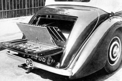 268A. Type 57, Chassis 57787, Reg. FXC 66, James Young Boot arrangment. Bugantics pre-war.