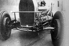 368. Type 57 Very early chassis: split front axle, painted radiator shutters and early type brake backplates.