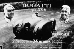 250. Type 57G, Chassis # 57455 As text on picture: Le Mans June 1937. Benoist and Wimille.