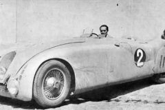 263. Type 57G, Chassis # 57455 R. Benoist at the wheel of the winning car he shared with J.P. Wimille, Le Mans 1937.