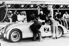 271. Type 57G, Chassis # 57455 Winning car of J.P. Wimille/R. Benoist, pit stop, Le Mans 1937.