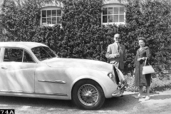 74A. Type 101, Chassis # 101500 Type 101 Prototype, Chassis # 101500. Mr & Mrs Seyfried at Evesbatch Court (David Porter) – Bugatti Rally 1969