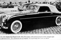 84. Type 101, Chassis # 101503 Type 101, Chassis # 101503, engine ex-101504. Gangloff Coachwork, at the Paris Salon 1951.