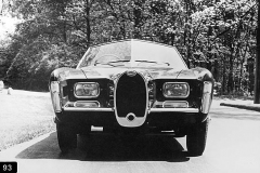 93. Type 101, Chassis # 101506 Type 101, Chassis # 101506 which left Molsheim in 1961. Designed by Virgin Exner (ex-Chrysler) and constructed in 1965 by Ghia.