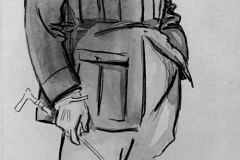 22. Ettore Bugatti Cartoon of Ettore Bugatti by Geo Ham