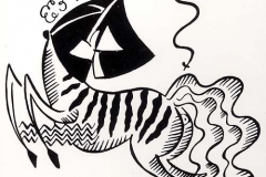 124. Ettore Bugatti Cartoon of Ettore Bugatti 'Le Pur Sang Bugatti'