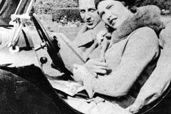 248. Jean Bugatti sitting car with financée Riva Reves