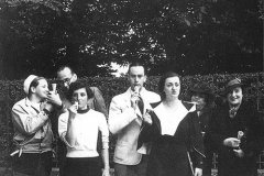 213. L’Ebé Bugatti far right with Barbara Bugatti just behind Lidia Bugatti next to L’Ebé and on far left Roland Bugatti