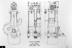 004. Aero-Engines – 200 HP Diatto 1916 Ettore Bugatti line drawing