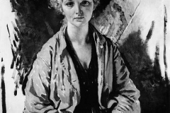 74. Yvonne Aubicq - Painting by William Orpen (the famous First World War artist)of Yvonne Aubicq titled "The Refugee". Yvonne was a model for several years before she married William Grover-Williams