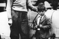 124 Malcolm Campbell with a young Donald Campbell at Brooklands with the Type 36