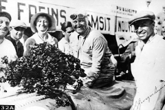 132A Count Stanislas Czaykowski (winner) Casablanca Grand Prix May 1931. Ernst Friderich, Countess Czaykowski and Jean Georgenthum.(see picture 144